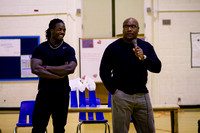 Bo and Melvin at E.D. Walker Middle School